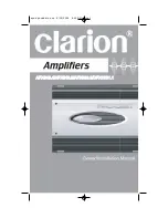 Clarion APX320.2 Owners & Installation Manual preview