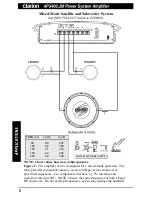 Предварительный просмотр 8 страницы Clarion APX400.2M Operating & Installation Manual