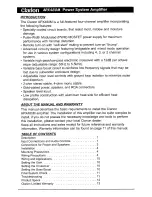 Preview for 2 page of Clarion APX480M Operation & Installation Manual