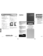 Предварительный просмотр 1 страницы Clarion AX410 Owner'S Manual