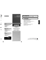 Предварительный просмотр 3 страницы Clarion AX410 Owner'S Manual