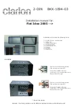 Clarion BKX-1094-03 Installation Manual preview