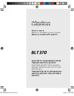 Preview for 1 page of Clarion BLT370 Owner'S Manual