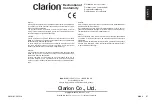 Предварительный просмотр 62 страницы Clarion CL92700 Owner'S Manual & Installation Manual