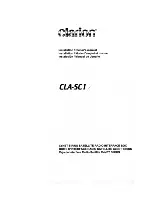 Preview for 1 page of Clarion CLA-SCI Installation & Owner'S Manual