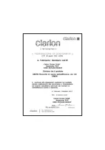 Preview for 37 page of Clarion CMD5 Owner'S Manual