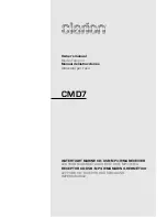 Предварительный просмотр 1 страницы Clarion CMD7 Owner'S Manual