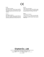 Preview for 32 page of Clarion CMD7 Owner'S Manual