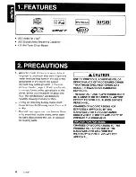 Preview for 4 page of Clarion CX400 Owner'S Manual