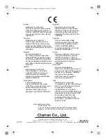 Preview for 32 page of Clarion CX501E Owner'S Manual