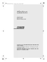 Предварительный просмотр 1 страницы Clarion CX609 Owner'S Manual