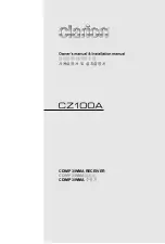 Clarion CZ100A Owner'S Manual предпросмотр