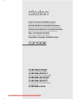 Preview for 1 page of Clarion CZ100E Owner'S Manual & Installation Manual