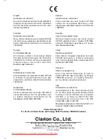 Предварительный просмотр 25 страницы Clarion CZ100E Owner'S Manual & Installation Manual