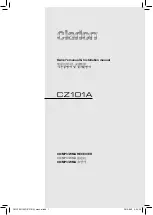 Clarion CZ101A Owner'S Manual предпросмотр