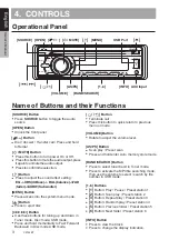 Предварительный просмотр 4 страницы Clarion CZ105BT Owner'S Manual