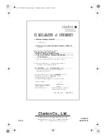 Preview for 92 page of Clarion CZ109EL Owner'S Manual