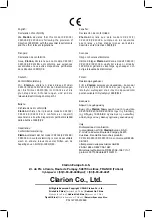 Preview for 28 page of Clarion CZ201E Owner'S Manual & Installation Manual