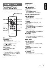 Предварительный просмотр 7 страницы Clarion CZ209 Owner'S Manual