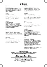 Preview for 246 page of Clarion CZ301E Owner'S Manual & Installation Manual