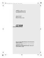 Предварительный просмотр 1 страницы Clarion CZ509 Owner'S Manual