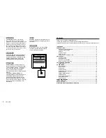 Preview for 2 page of Clarion CZ702E Owner'S Manual & Installation Manual