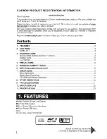 Предварительный просмотр 2 страницы Clarion DB179MP Owner'S Manual