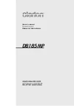 Clarion DB185MP Owner'S Manual preview