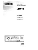 Предварительный просмотр 1 страницы Clarion DB255 Owner'S Manual