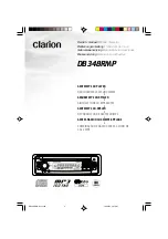 Предварительный просмотр 1 страницы Clarion DB348RMP Owner'S Manual