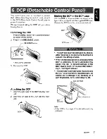 Предварительный просмотр 7 страницы Clarion DB355MP Owner'S Manual