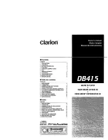 Clarion DB415 Owner'S Manual предпросмотр