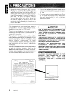 Предварительный просмотр 6 страницы Clarion DB455MC Owner'S Manual