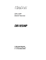 Preview for 1 page of Clarion DBI85MP Owner'S Manual