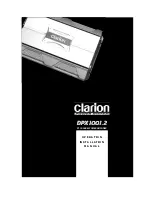 Clarion DPX1001.2 Operating & Installation Manual предпросмотр