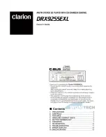 Предварительный просмотр 1 страницы Clarion DRX9255EXL Owner'S Manual