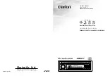 Preview for 1 page of Clarion DRZ 9255 Owner'S Manual