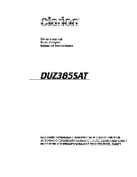 Clarion DUZ3855AT Owner'S Manual preview