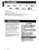 Preview for 4 page of Clarion DUZ3855AT Owner'S Manual