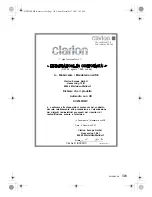 Preview for 323 page of Clarion DUZ388RMP Owner'S Manual