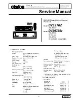 Clarion DVS9755z Service Manual предпросмотр