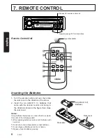 Предварительный просмотр 6 страницы Clarion DX425 Owner'S Manual