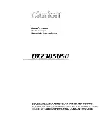 Предварительный просмотр 1 страницы Clarion DXZ385US8 Owner'S Manual