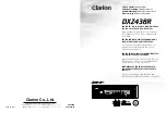 Clarion DXZ438R Owner'S Manual предпросмотр