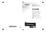 Предварительный просмотр 1 страницы Clarion DXZ448R Owner'S Manual