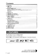 Предварительный просмотр 2 страницы Clarion DXZ465MP Owner'S Manual