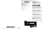 Clarion DXZ538R Owner'S Manual предпросмотр