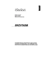 Clarion DXZ575USB Owner'S Manual предпросмотр