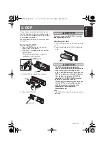 Предварительный просмотр 7 страницы Clarion DXZ578RUSB Owner'S Manual