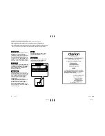 Preview for 2 page of Clarion DXZ728R Owner'S Manual